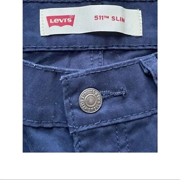 Levi Strauss 511 Slim Brushed Cotton Navy Ultra Soft Unisex Jeans
Size: 18 - Picture 4 of 10
